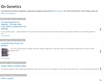 Tablet Screenshot of ongenetics.blogspot.com