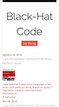 Mobile Screenshot of black-hatcode.blogspot.com