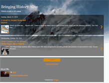 Tablet Screenshot of bringinghistoryalive.blogspot.com