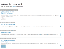 Tablet Screenshot of lazarus-dev.blogspot.com