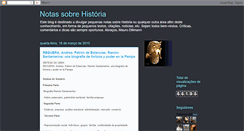 Desktop Screenshot of notassobrehistoria.blogspot.com