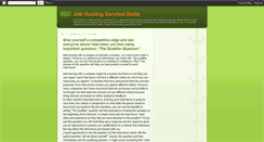 Desktop Screenshot of jobhuntingsurvivalskills.blogspot.com