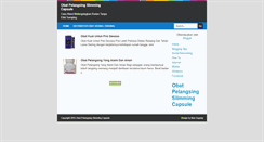 Desktop Screenshot of obatpelangsingslimmingcapsulesite.blogspot.com