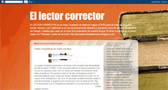 Desktop Screenshot of lectorcorrector.blogspot.com