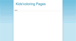 Desktop Screenshot of new-kids-coloring-pages.blogspot.com