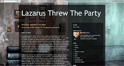 Desktop Screenshot of lazarusthrewtheparty.blogspot.com