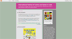 Desktop Screenshot of comicsfestival.blogspot.com