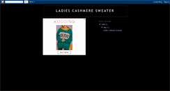 Desktop Screenshot of ladiescashmeresweater.blogspot.com