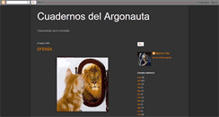 Desktop Screenshot of cuadernosdelargonauta.blogspot.com