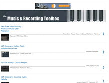 Tablet Screenshot of musicandrecordingtoolbox.blogspot.com