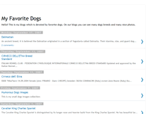 Tablet Screenshot of favorite-dogs.blogspot.com