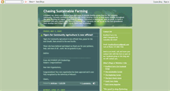 Desktop Screenshot of chasing-sustainable-farming.blogspot.com