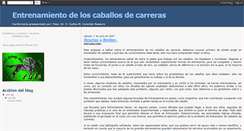 Desktop Screenshot of entrenamientocaballos.blogspot.com