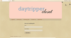 Desktop Screenshot of daytrippercloset.blogspot.com