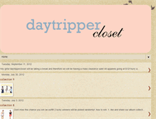 Tablet Screenshot of daytrippercloset.blogspot.com