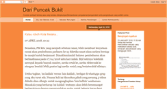 Desktop Screenshot of daripuncakbukit.blogspot.com