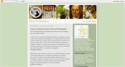Desktop Screenshot of bloghomeopatia.blogspot.com