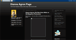 Desktop Screenshot of dianna-agron-page.blogspot.com