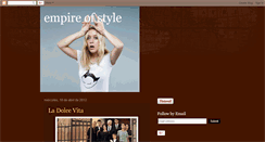 Desktop Screenshot of empire-of-style.blogspot.com