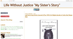 Desktop Screenshot of lifewithoutjustice.blogspot.com