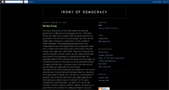 Desktop Screenshot of ironyofdemocracy.blogspot.com