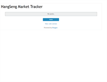 Tablet Screenshot of hangsengmarket.blogspot.com
