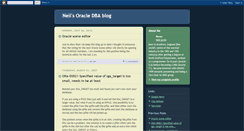 Desktop Screenshot of oradbablog.blogspot.com