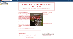 Desktop Screenshot of christiscasseroles.blogspot.com