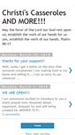 Mobile Screenshot of christiscasseroles.blogspot.com