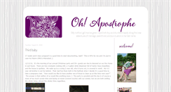 Desktop Screenshot of ohapostrophe.blogspot.com