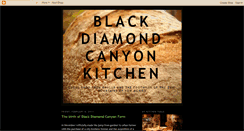 Desktop Screenshot of blackdiamondcanyonkitchen.blogspot.com