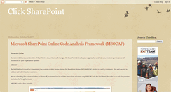 Desktop Screenshot of click-sharepoint.blogspot.com