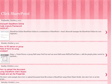 Tablet Screenshot of click-sharepoint.blogspot.com