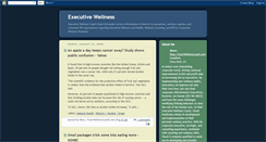 Desktop Screenshot of execwellness.blogspot.com