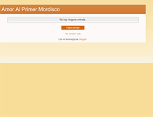 Tablet Screenshot of amoralprimermordisco.blogspot.com