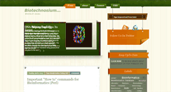 Desktop Screenshot of biotechnosium.blogspot.com