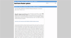 Desktop Screenshot of best-hometheatersystems.blogspot.com