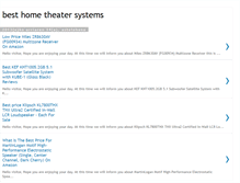 Tablet Screenshot of best-hometheatersystems.blogspot.com