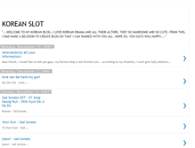 Tablet Screenshot of koreanslot.blogspot.com