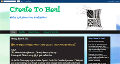 Desktop Screenshot of createtoheal.blogspot.com