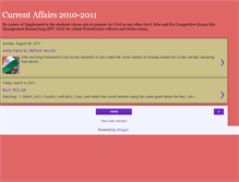 Tablet Screenshot of 2011currentaffaires.blogspot.com