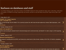 Tablet Screenshot of karlssonondatabases.blogspot.com