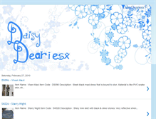 Tablet Screenshot of daisydeariesx.blogspot.com