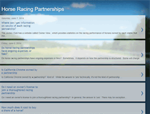 Tablet Screenshot of horseracingpartnerships.blogspot.com