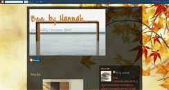 Desktop Screenshot of beebyhannah.blogspot.com