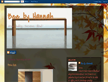 Tablet Screenshot of beebyhannah.blogspot.com