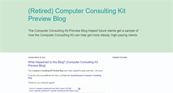 Desktop Screenshot of computerconsulting101.blogspot.com