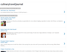 Tablet Screenshot of culinarytraveljournal.blogspot.com