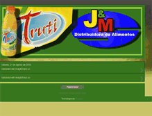 Tablet Screenshot of jmdistribuidoradealimentos.blogspot.com