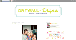 Desktop Screenshot of drywallanddiapers.blogspot.com